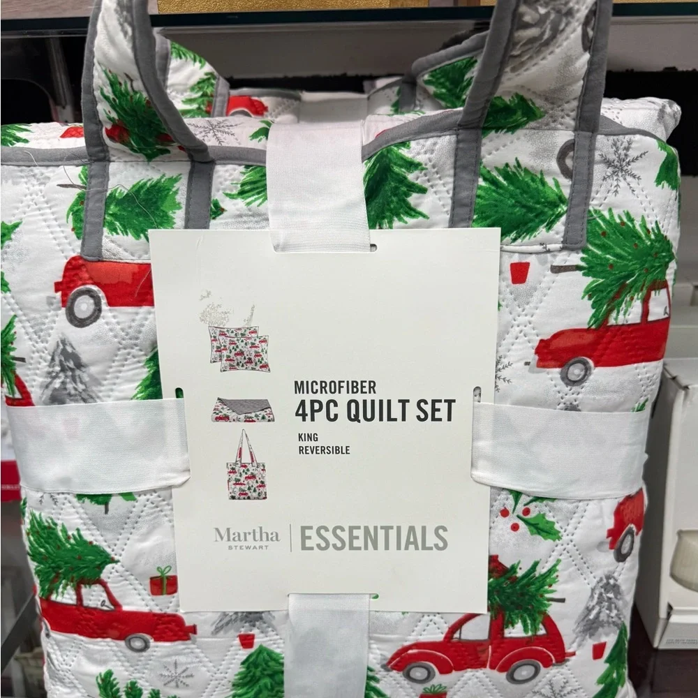 King Tree Truck Quilt and Shams  Bag Set -Martha Stewart Living